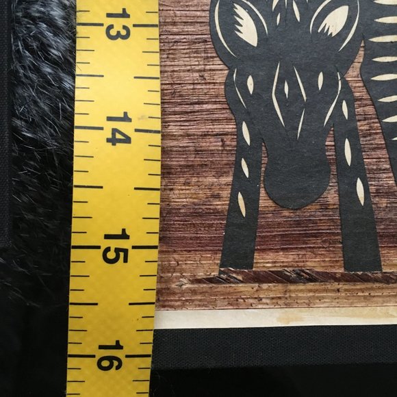 Pair of Authentic Ugandan Handmade African Banana Leaf Wall Art Rare - Picture 14 of 15